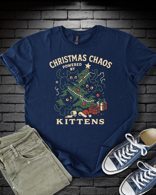 Kitten Christmas Chaos T-Shirt