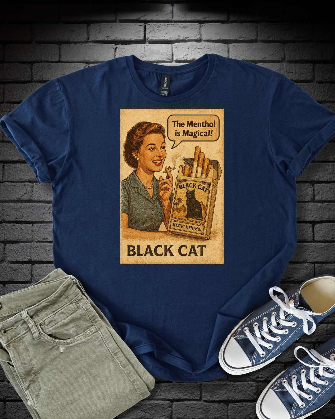 Black Cat Menthol T-Shirt