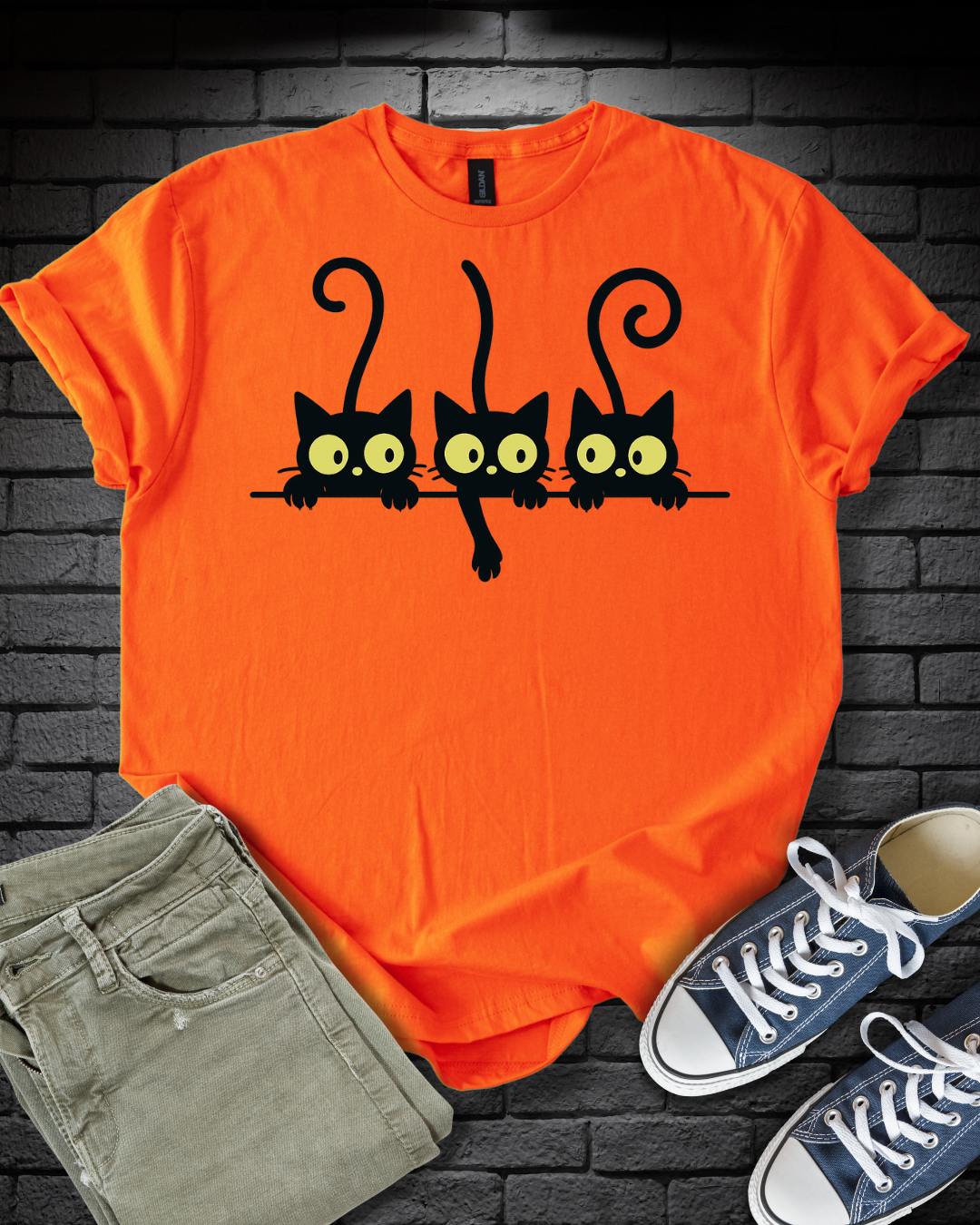 Curious Black Cats T-Shirt