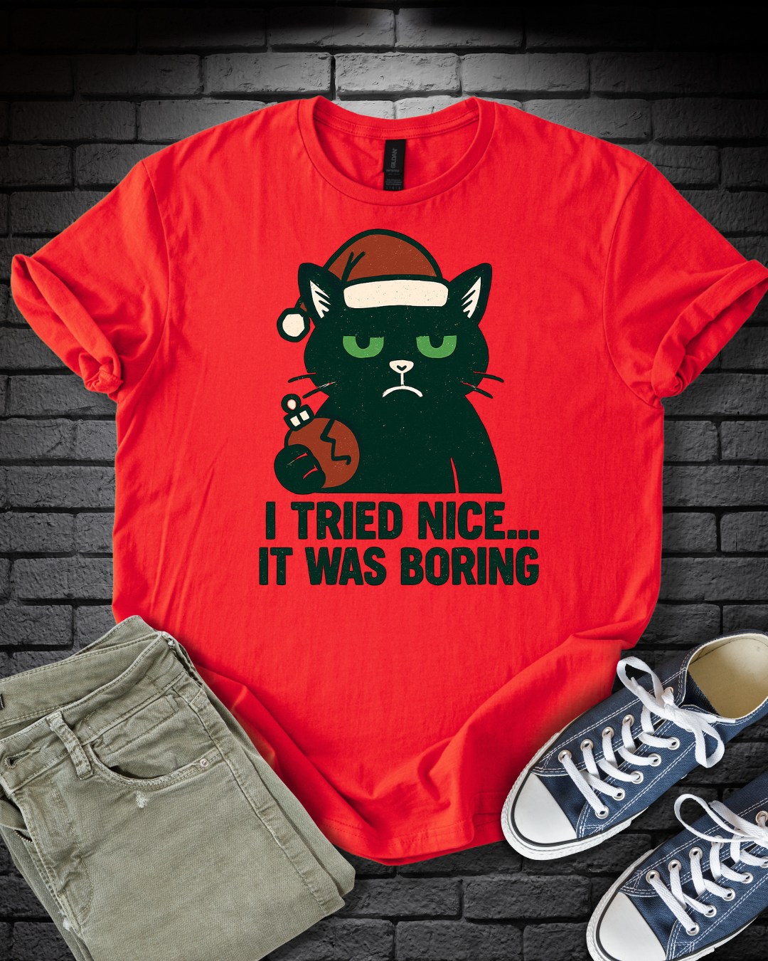 Nice Was Boring Cat T-Shirt