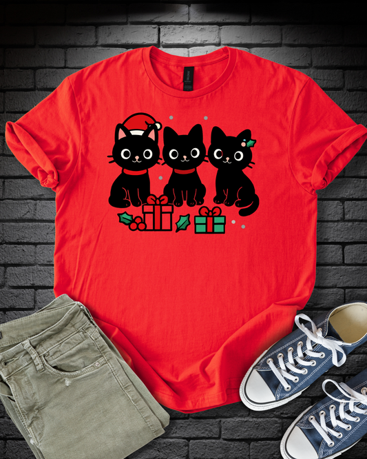 Curious Christmas Kittens T-Shirt