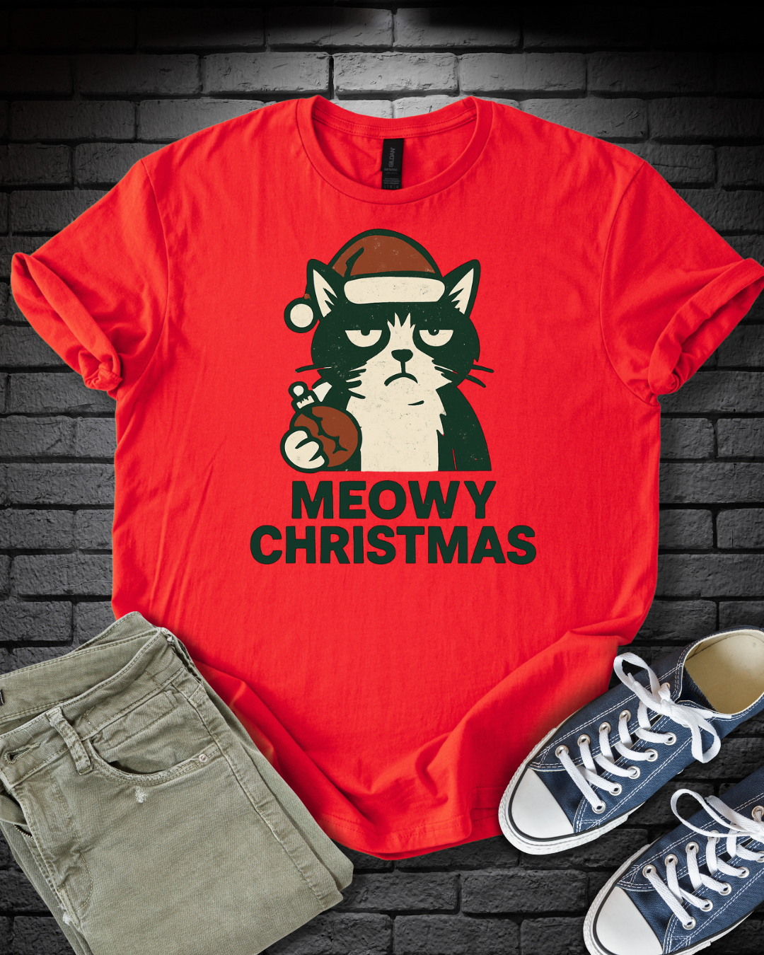 Grumpy Christmas Cat T-Shirt