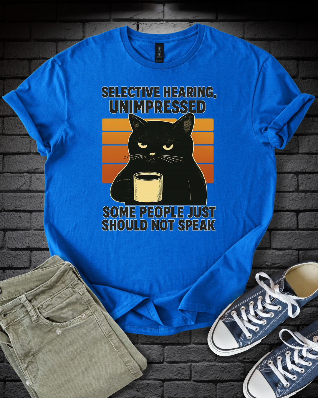 Selective Hearing Cat T-Shirt