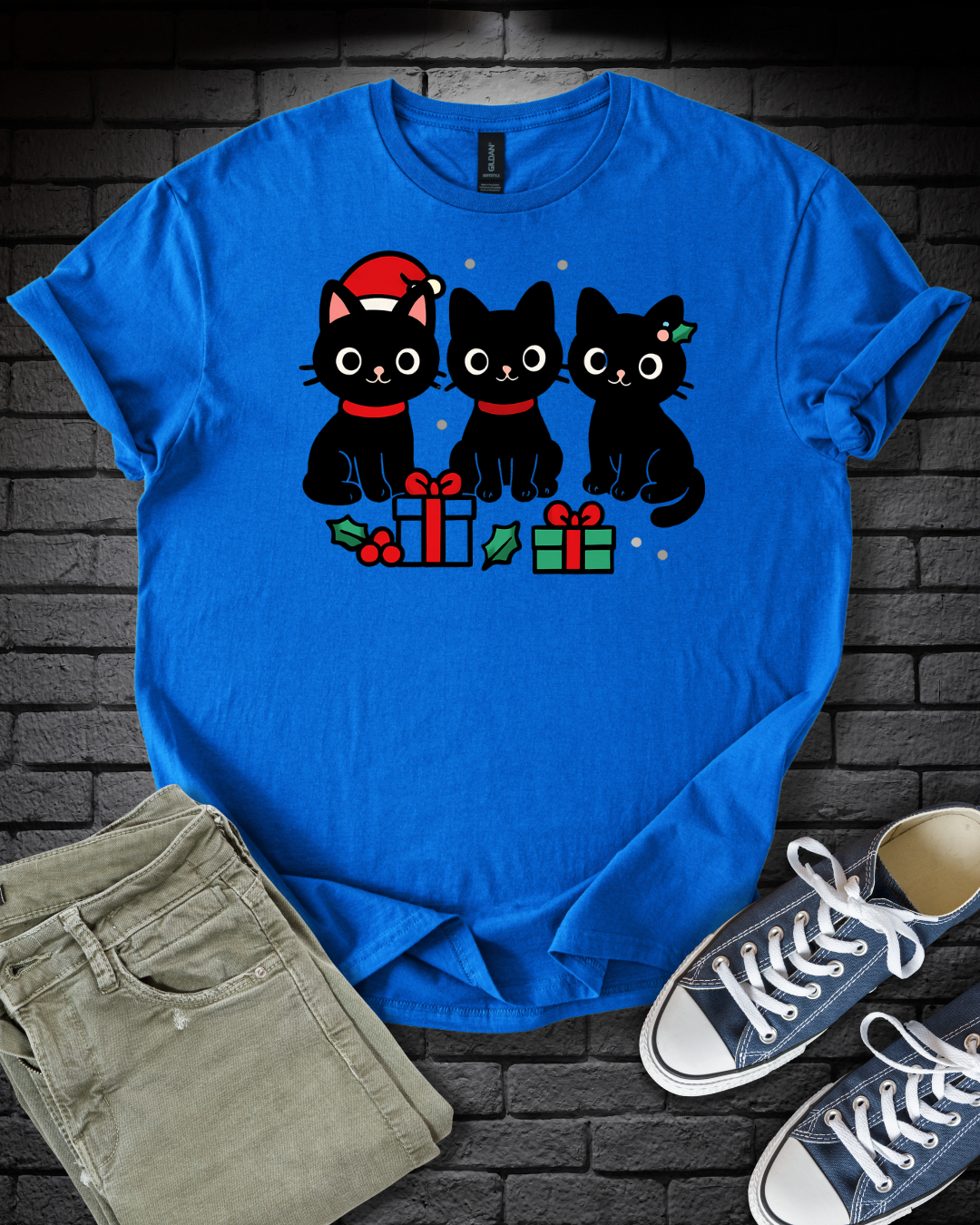 Curious Christmas Kittens T-Shirt
