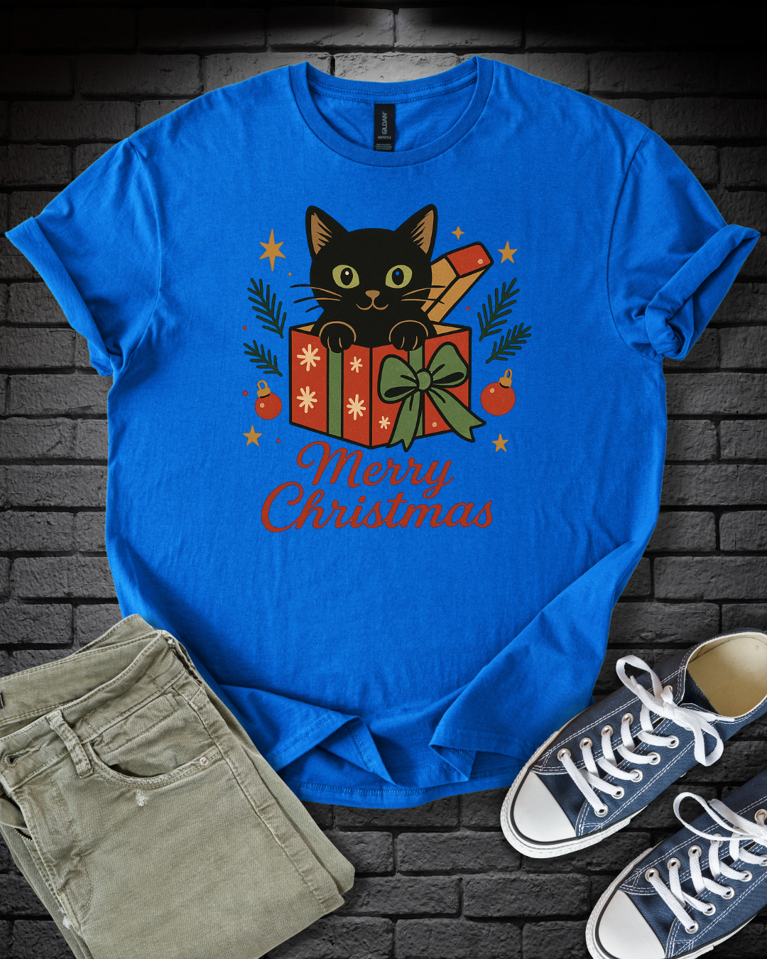 Kitten Christmas Present T-Shirt