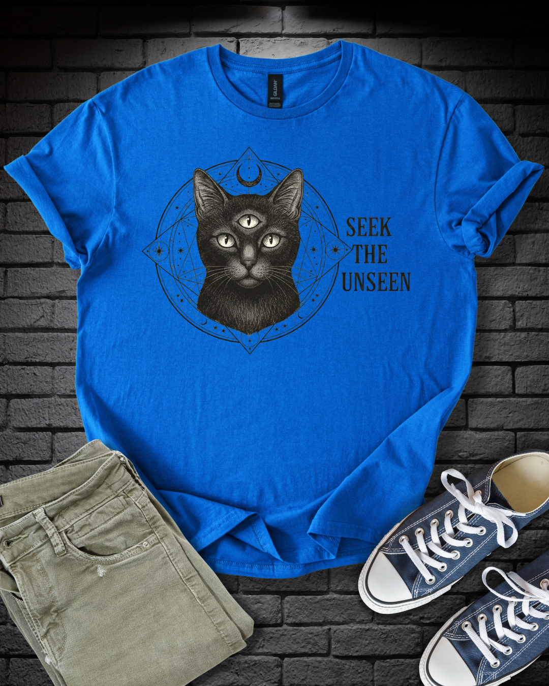 Seek The Unseen Cat T-Shirt