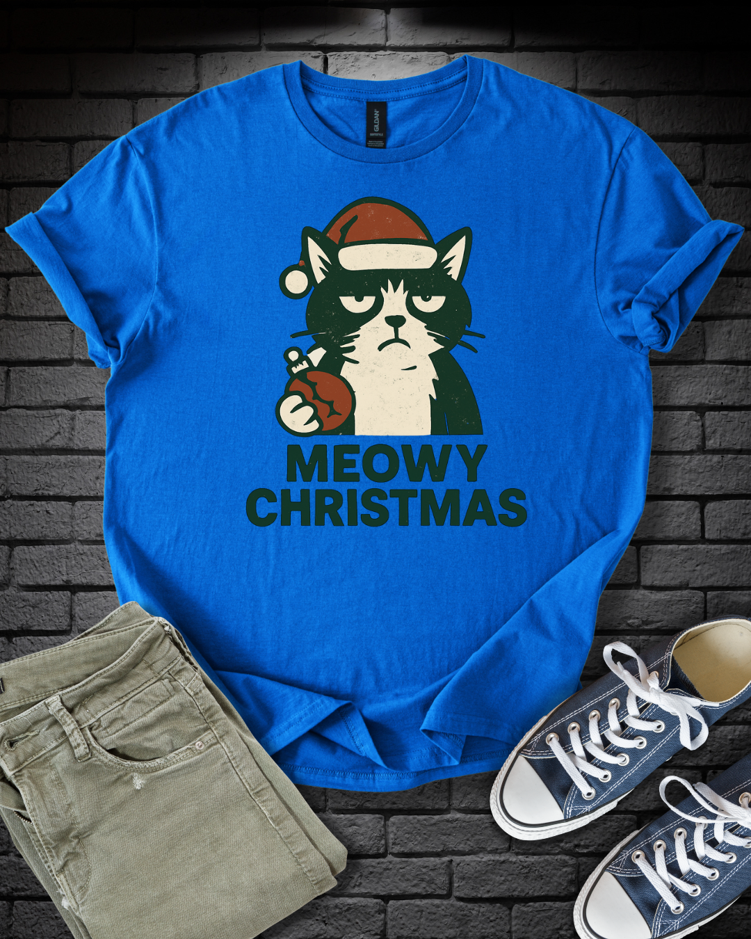 Grumpy Christmas Cat T-Shirt