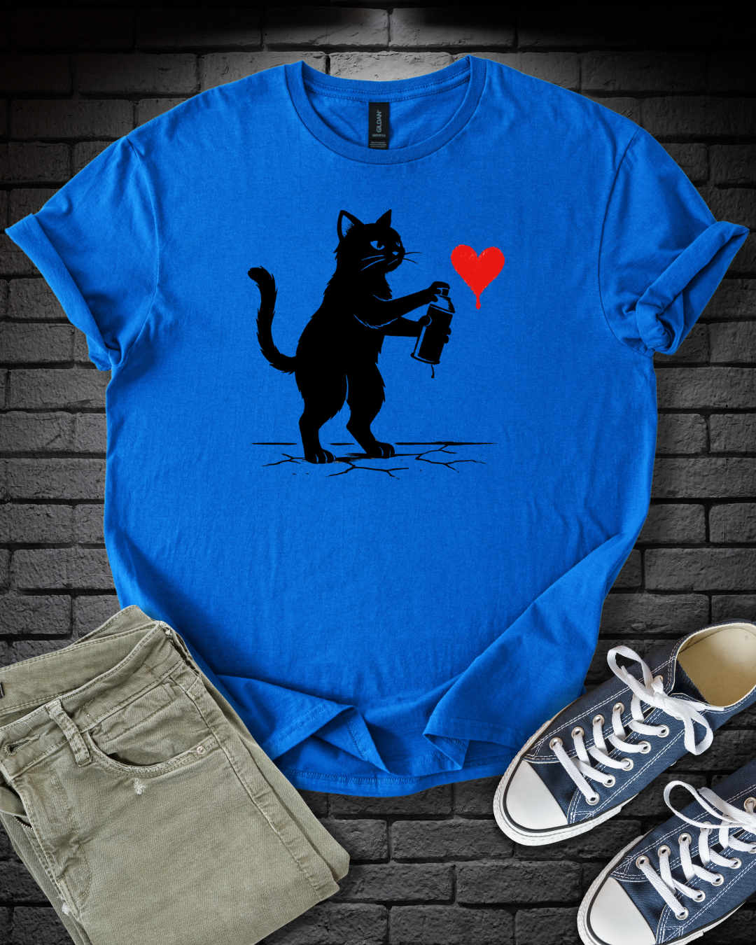 Cat Graffiti Artist T-Shirt