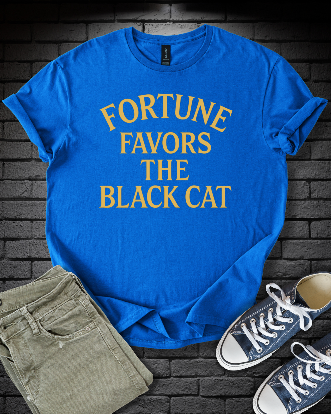 Fortune Favors Cat T-Shirt