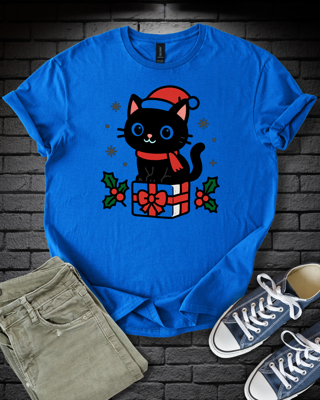 Kawaii Kitten 1st Christmas T-Shirt