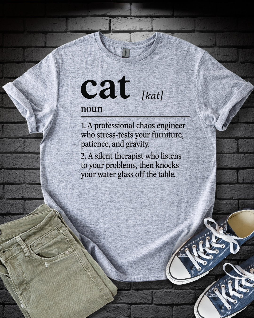 Cat Definition Therapist T-Shirt