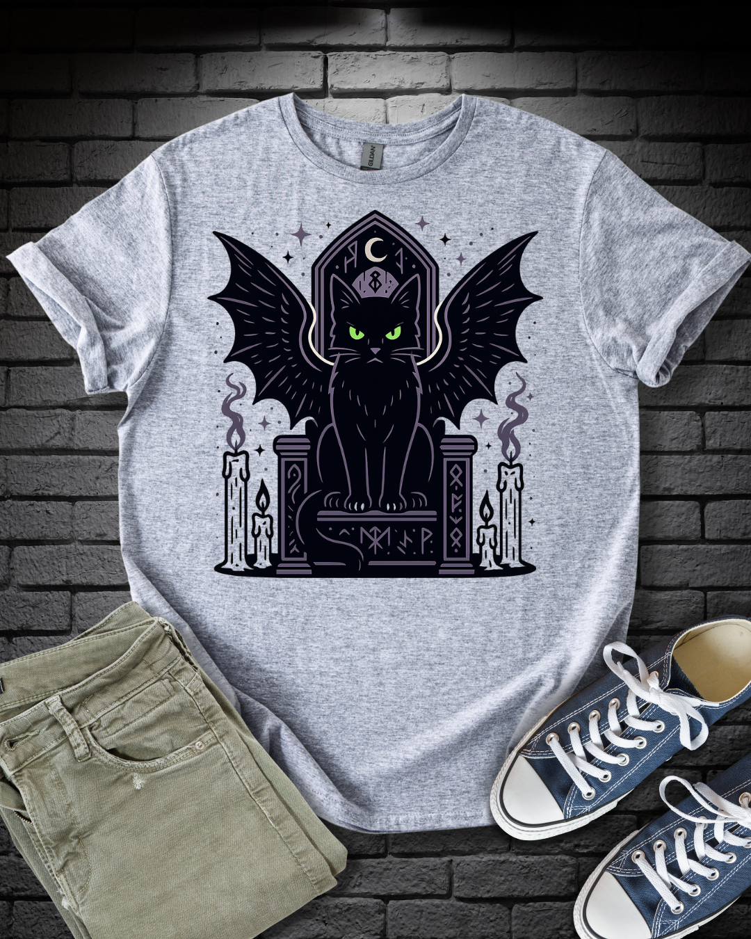 Mystical Cat on Throne
