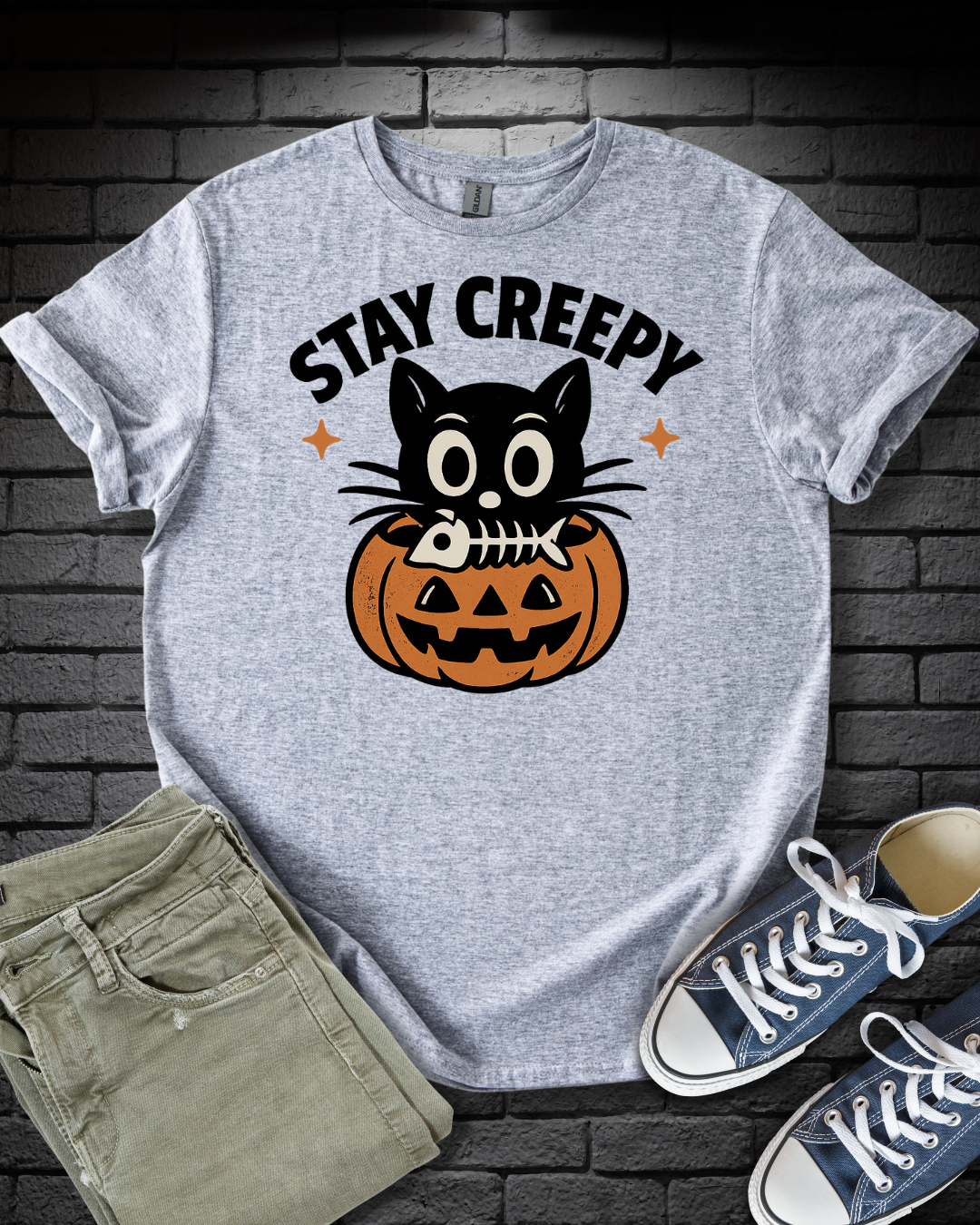 Stay Creepy Cat T-Shirt