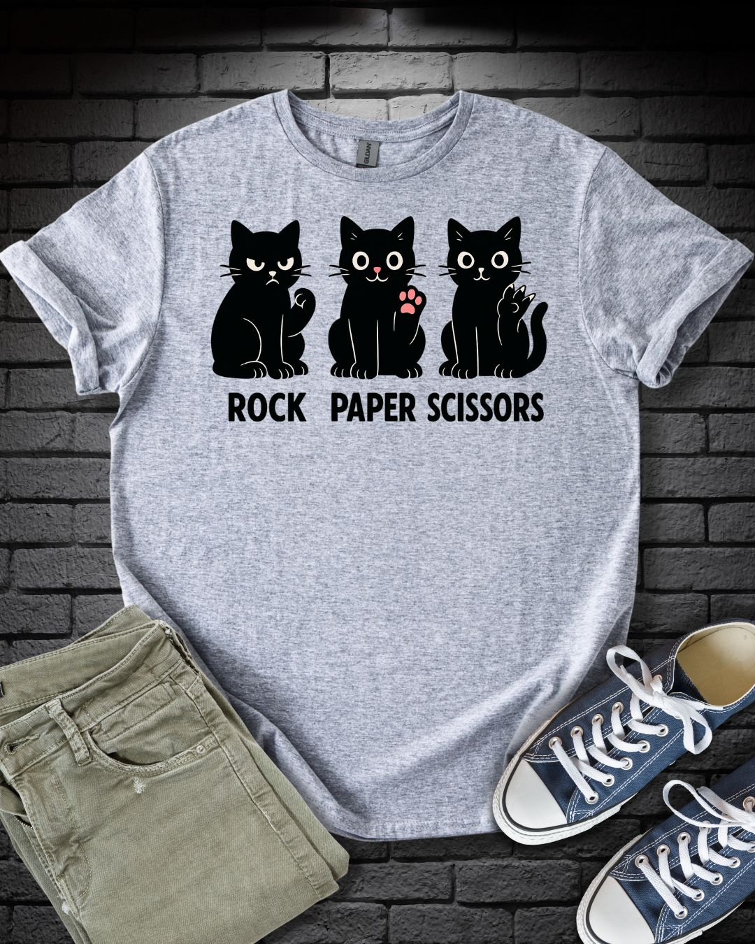 Rock Paper Scissors Kittens T-Shirt