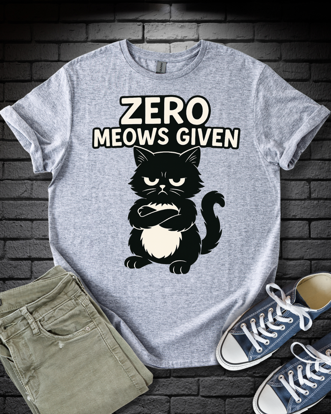 Zero Meows Given T-Shirt