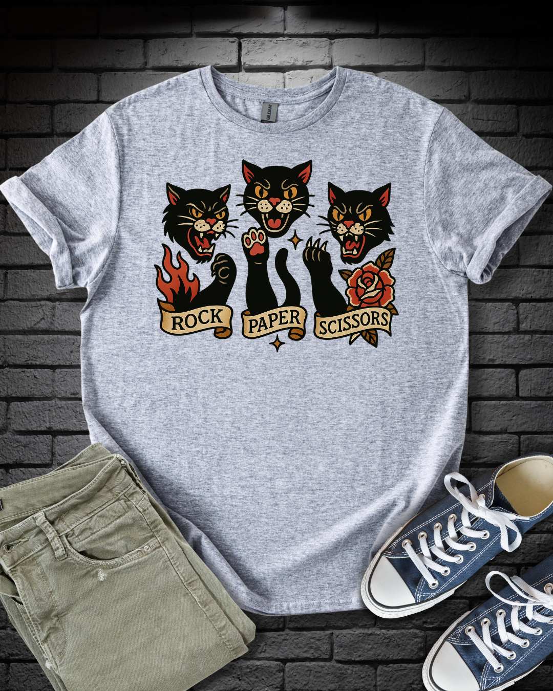 Rock Paper Cats T-Shirt
