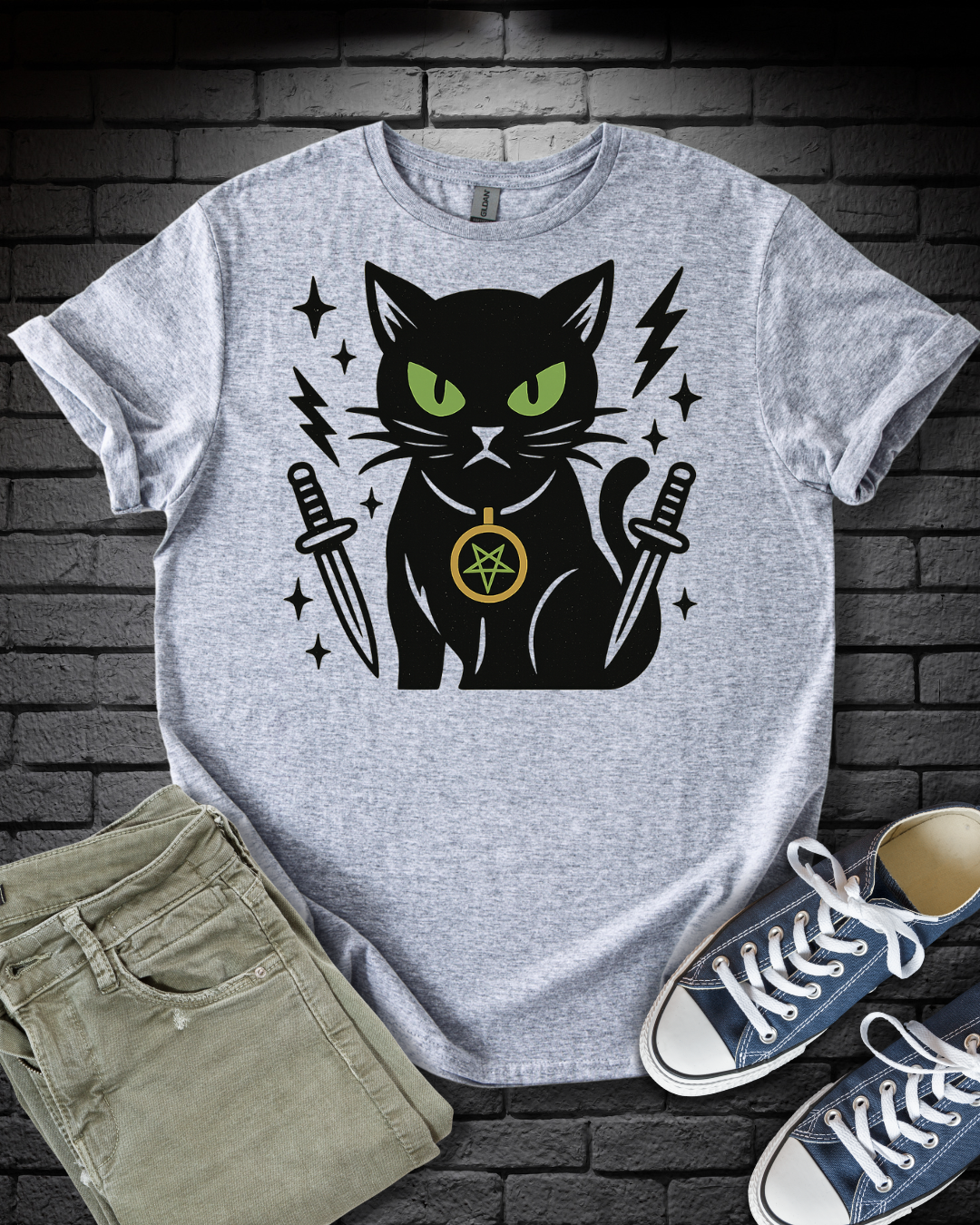 Black Cat Hex T-Shirt