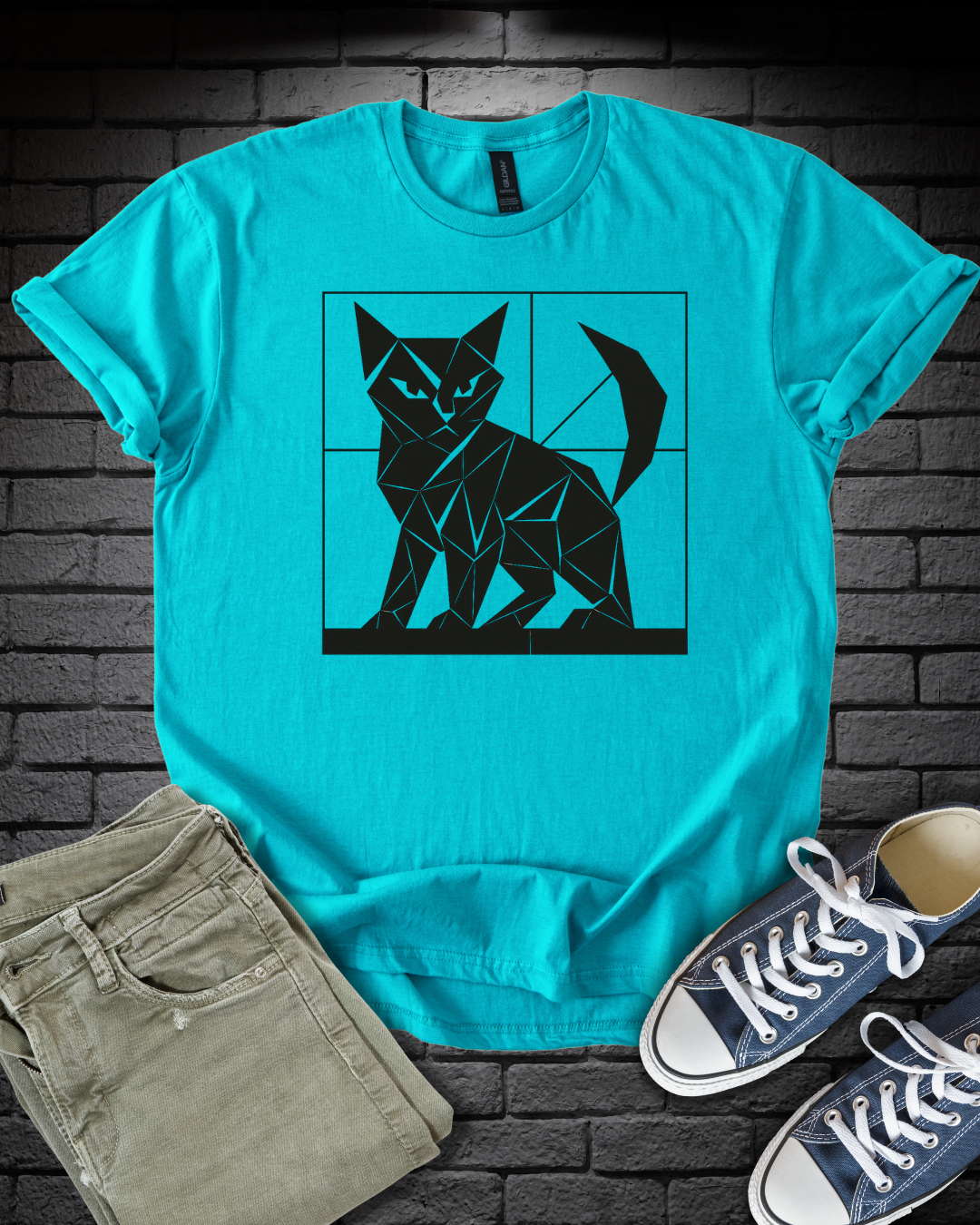Origami Cat T-Shirt