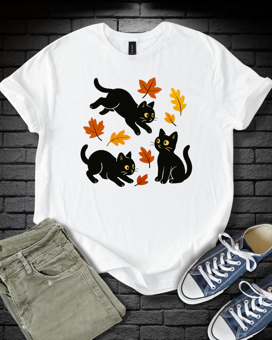 Playful Autumn Kittens T-Shirt