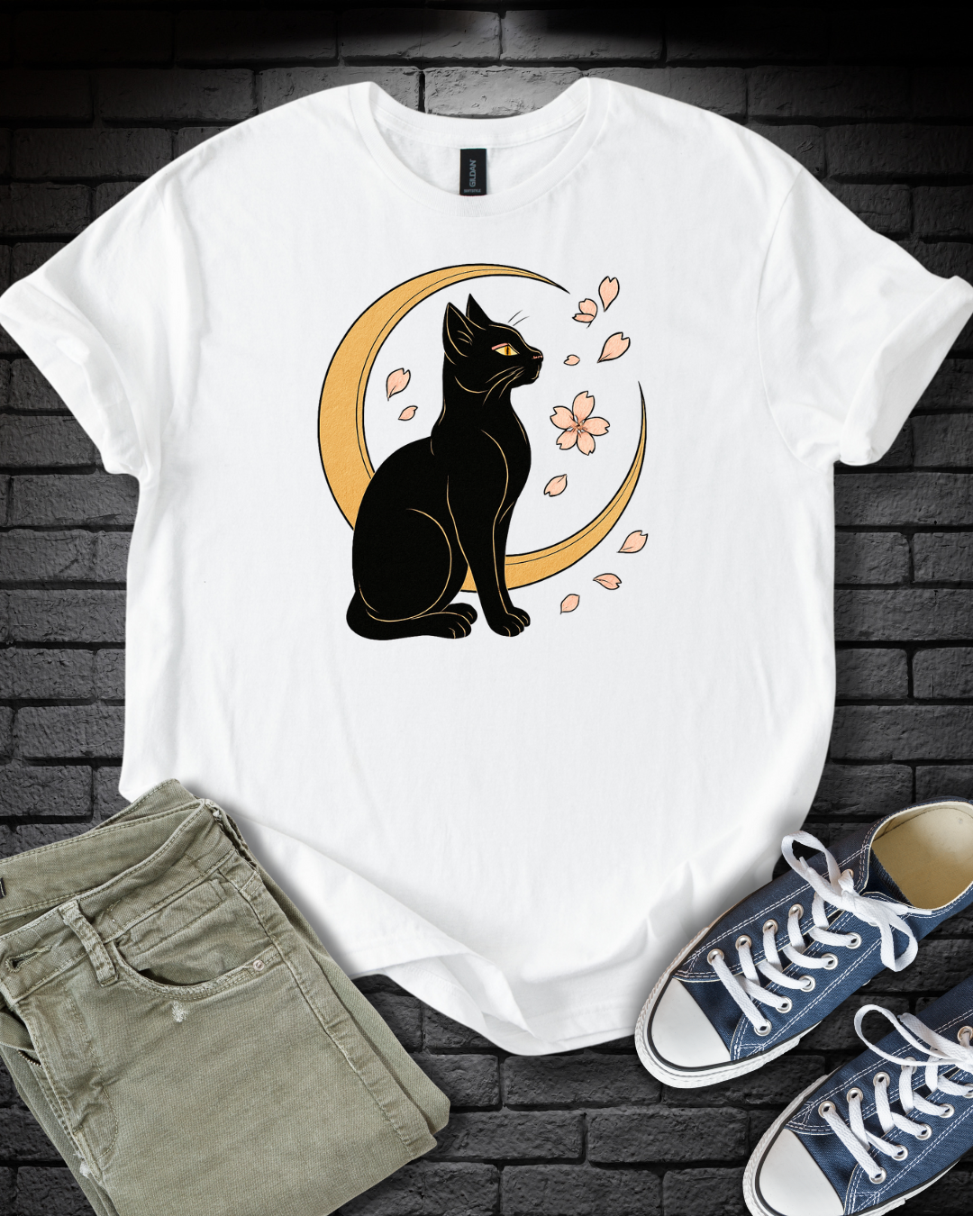 Cat Crescent T-Shirt