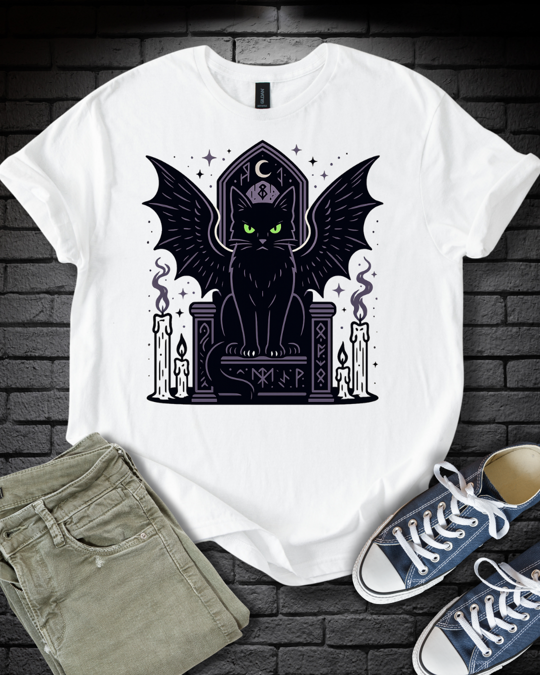 Mystical Cat on Throne