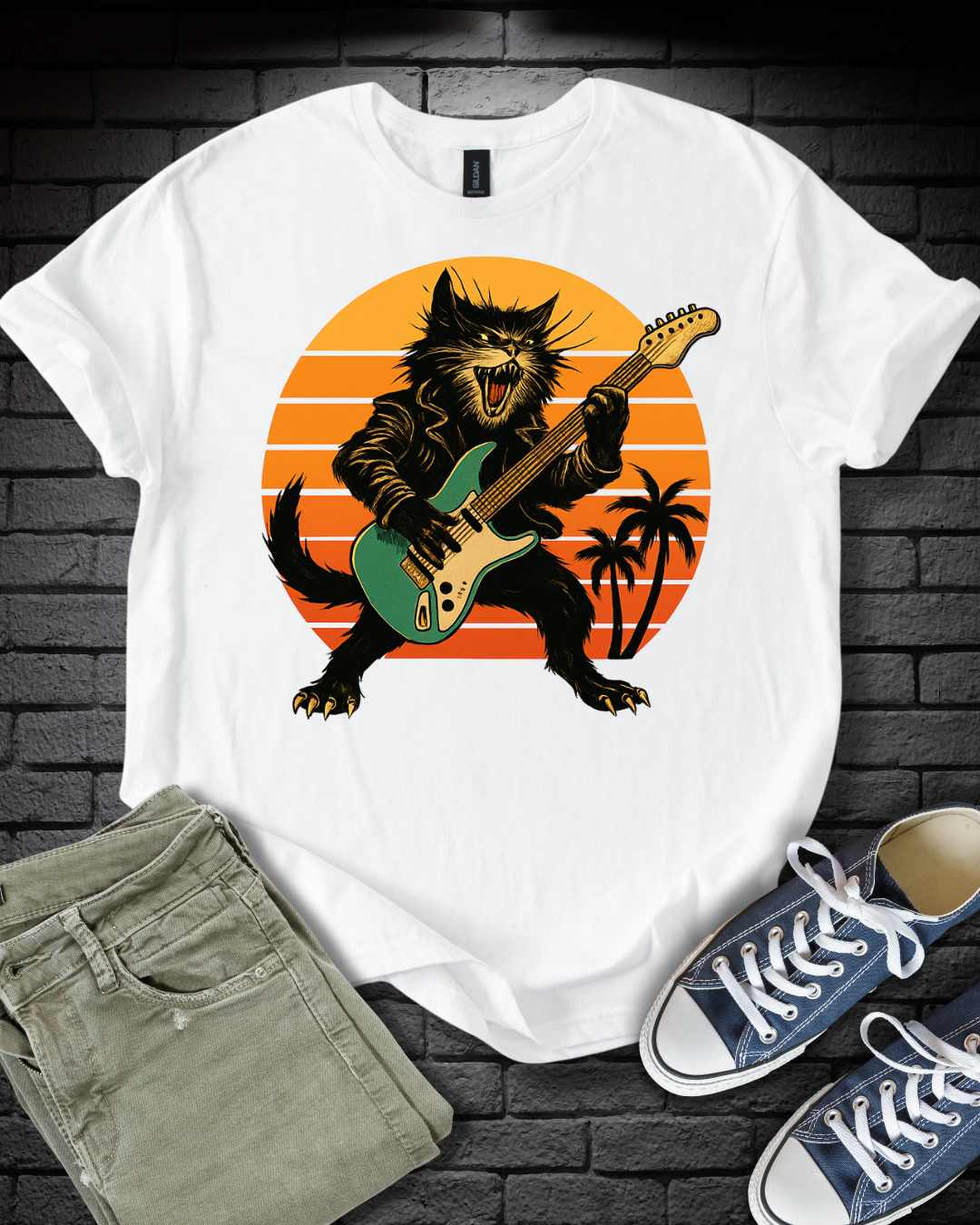 Rockstar Cat T-Shirt