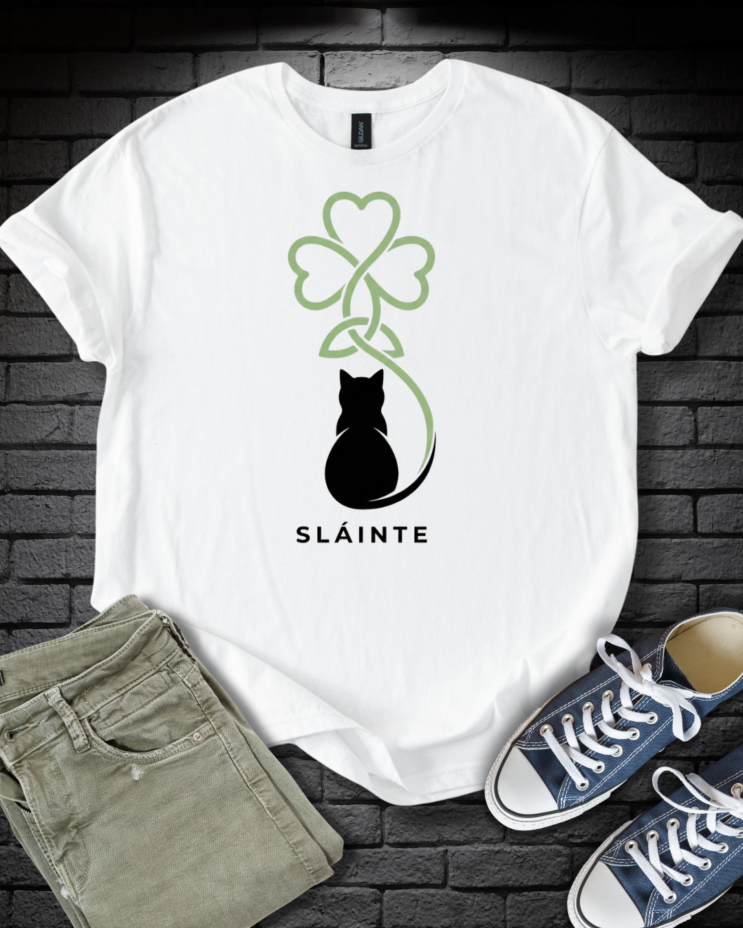 Irish Black Cat T-Shirt