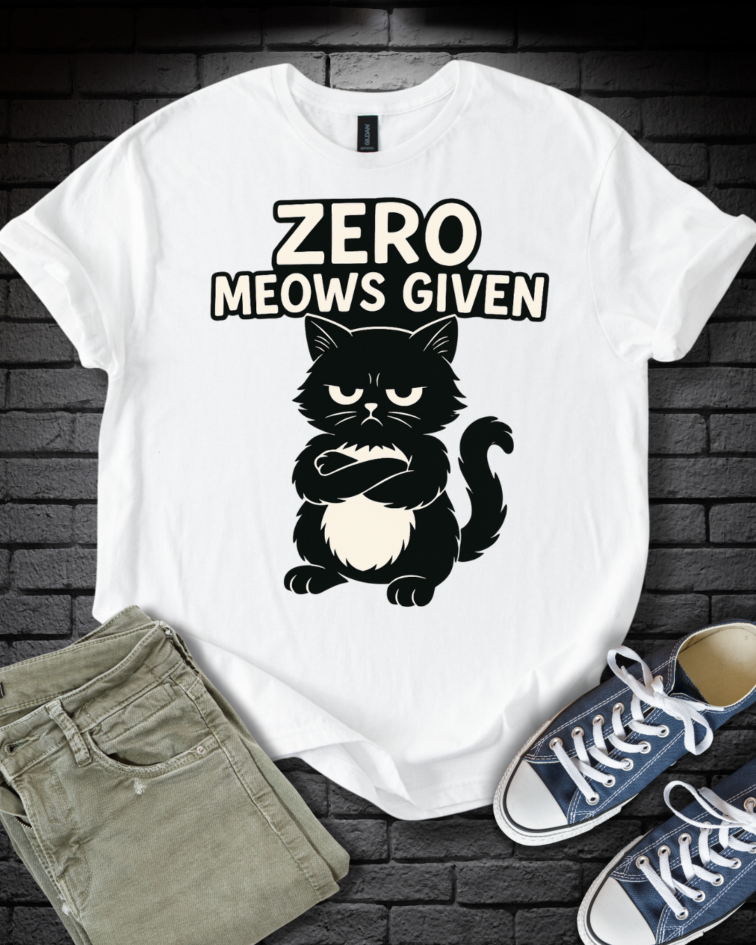 Zero Meows Given T-Shirt