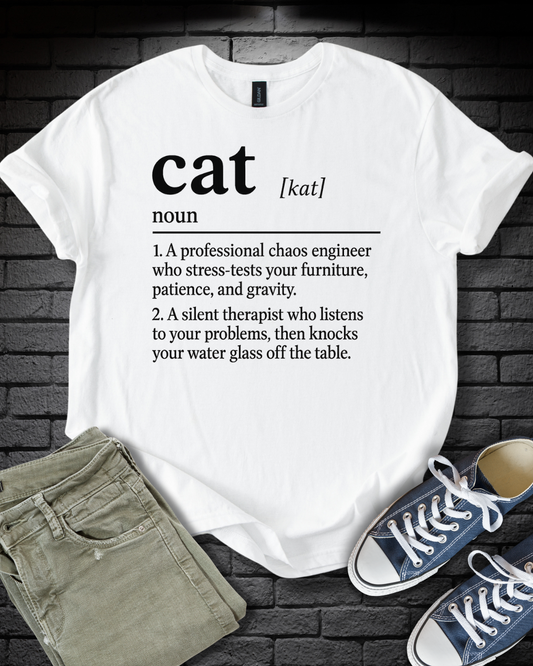 Cat Definition Therapist T-Shirt