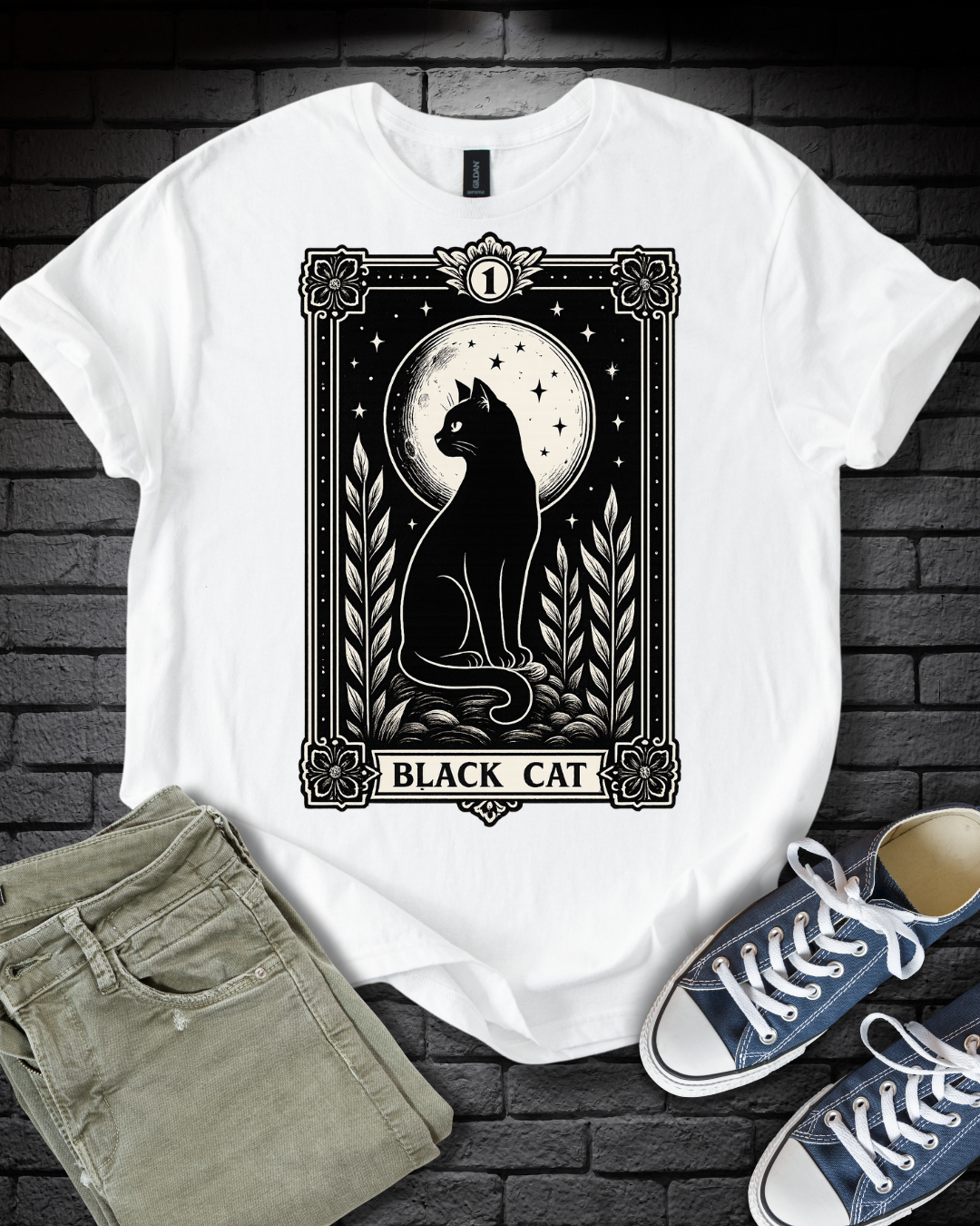 Tarot Black Cat T-Shirt