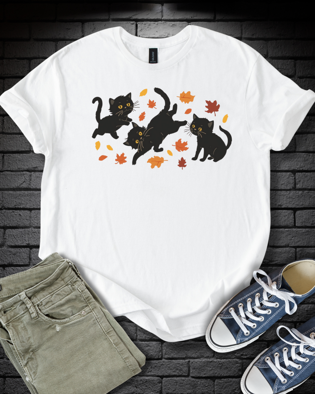 Kitten Fall Frolic T-Shirt