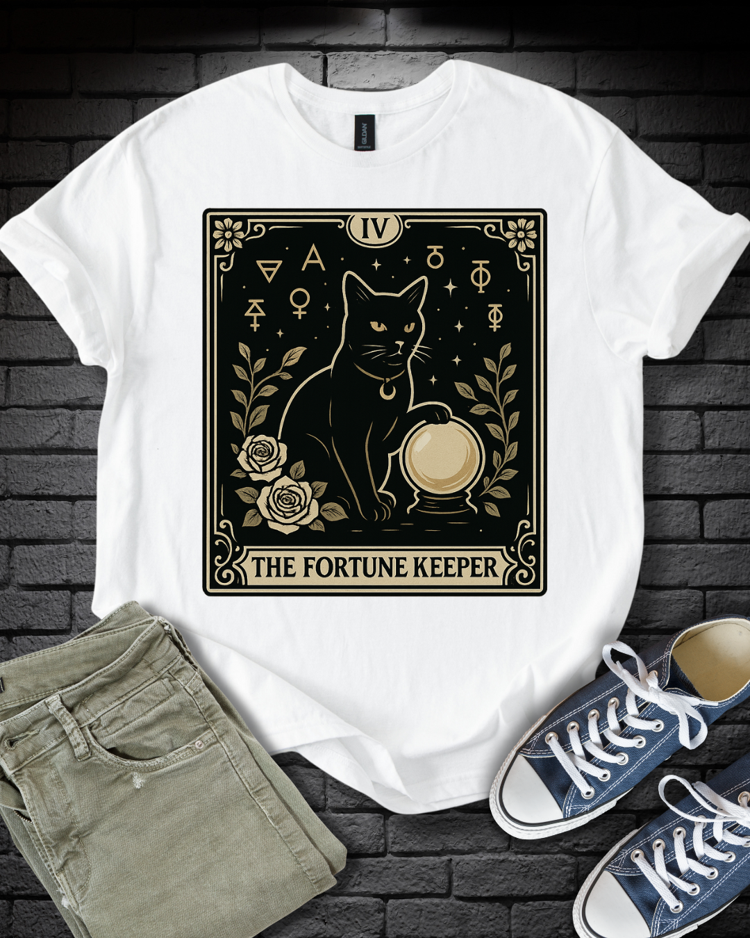 Tarot Cat Fortune Keeper T-Shirt