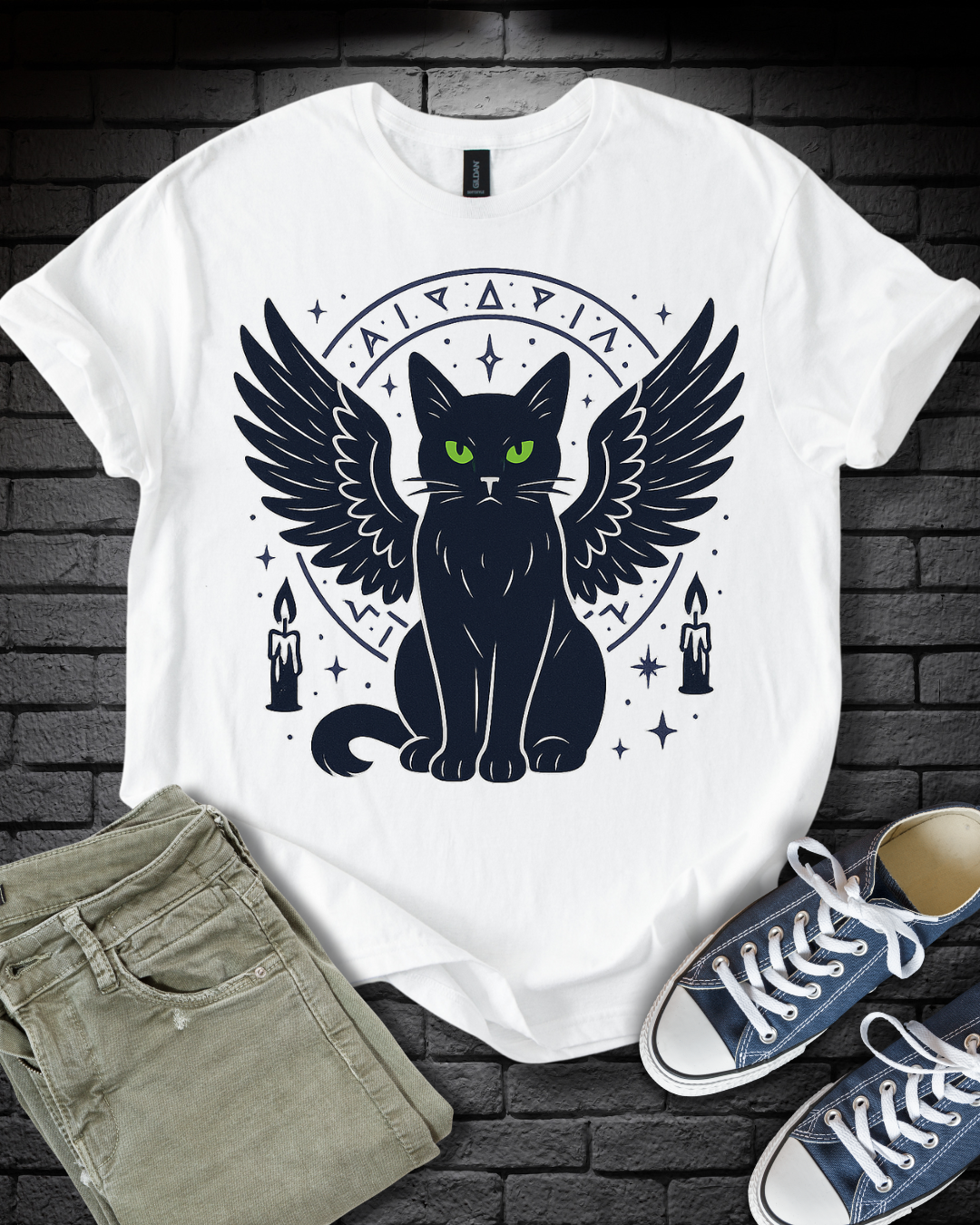 Gothic Winged Cat