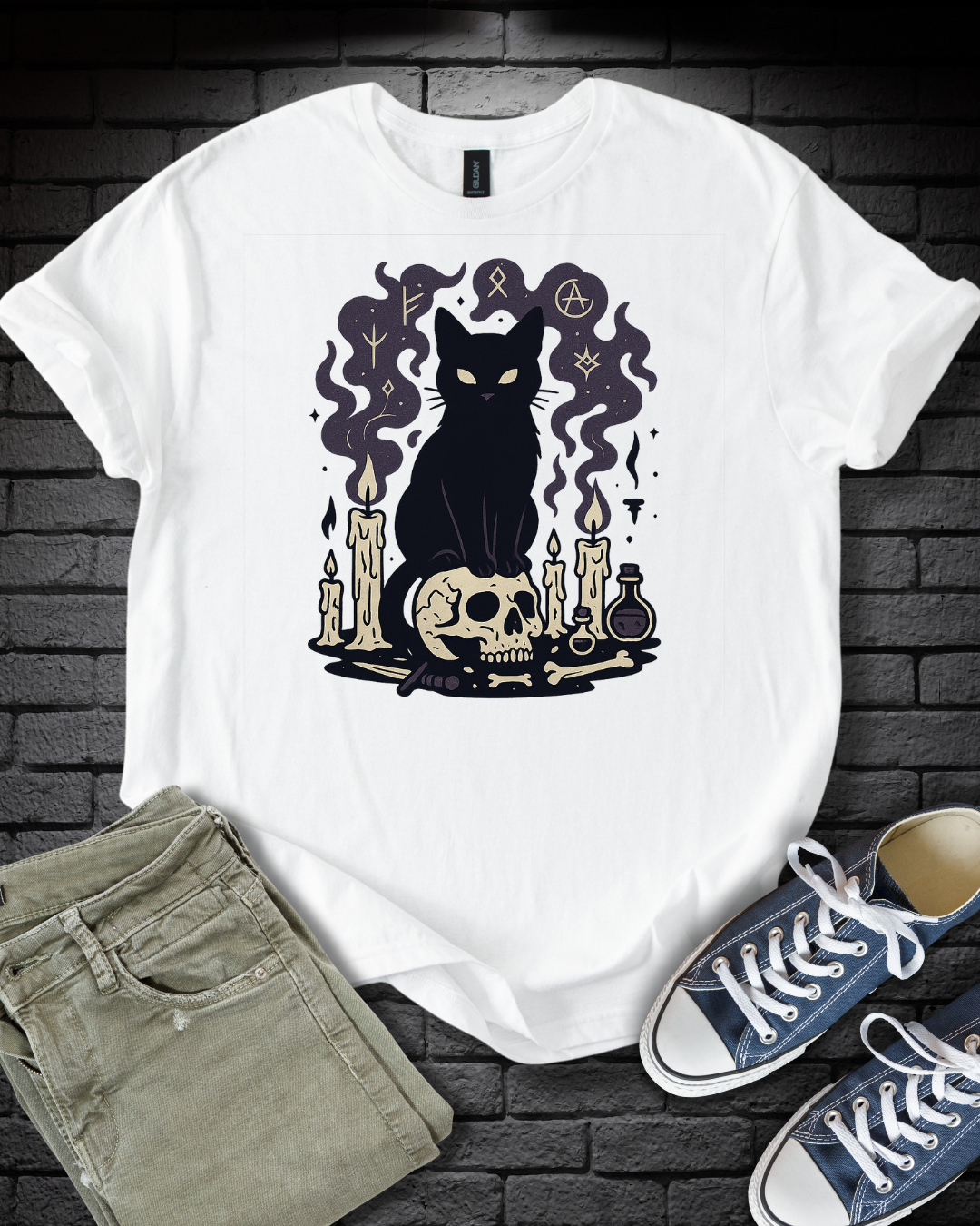 Astral Cat on Skull