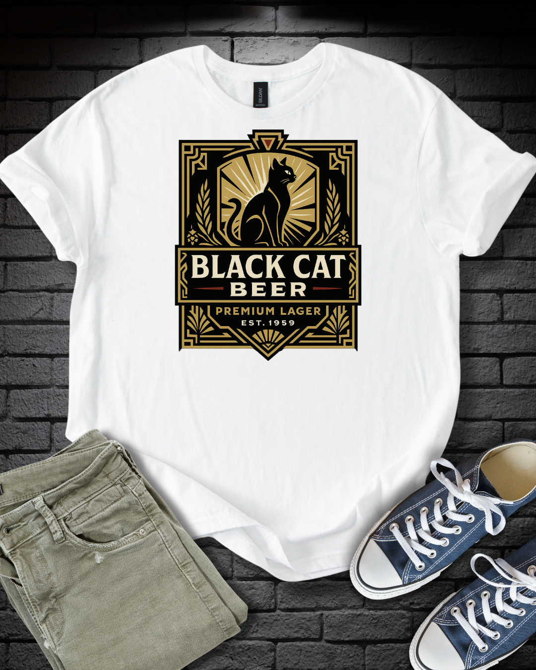 Black Cat Lager T-Shirt