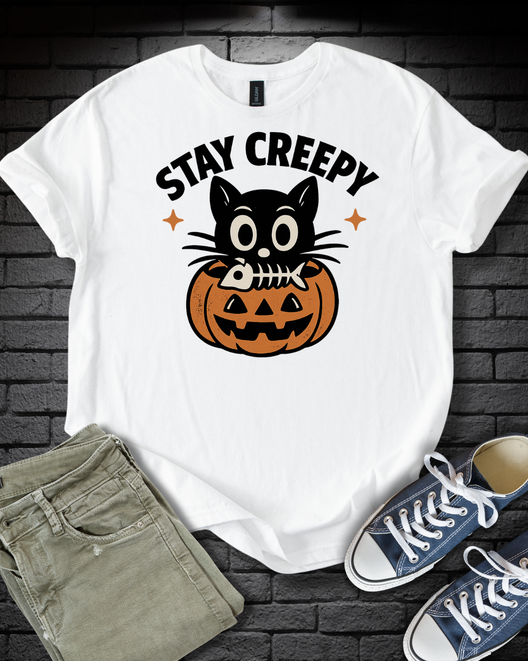 Stay Creepy Cat T-Shirt