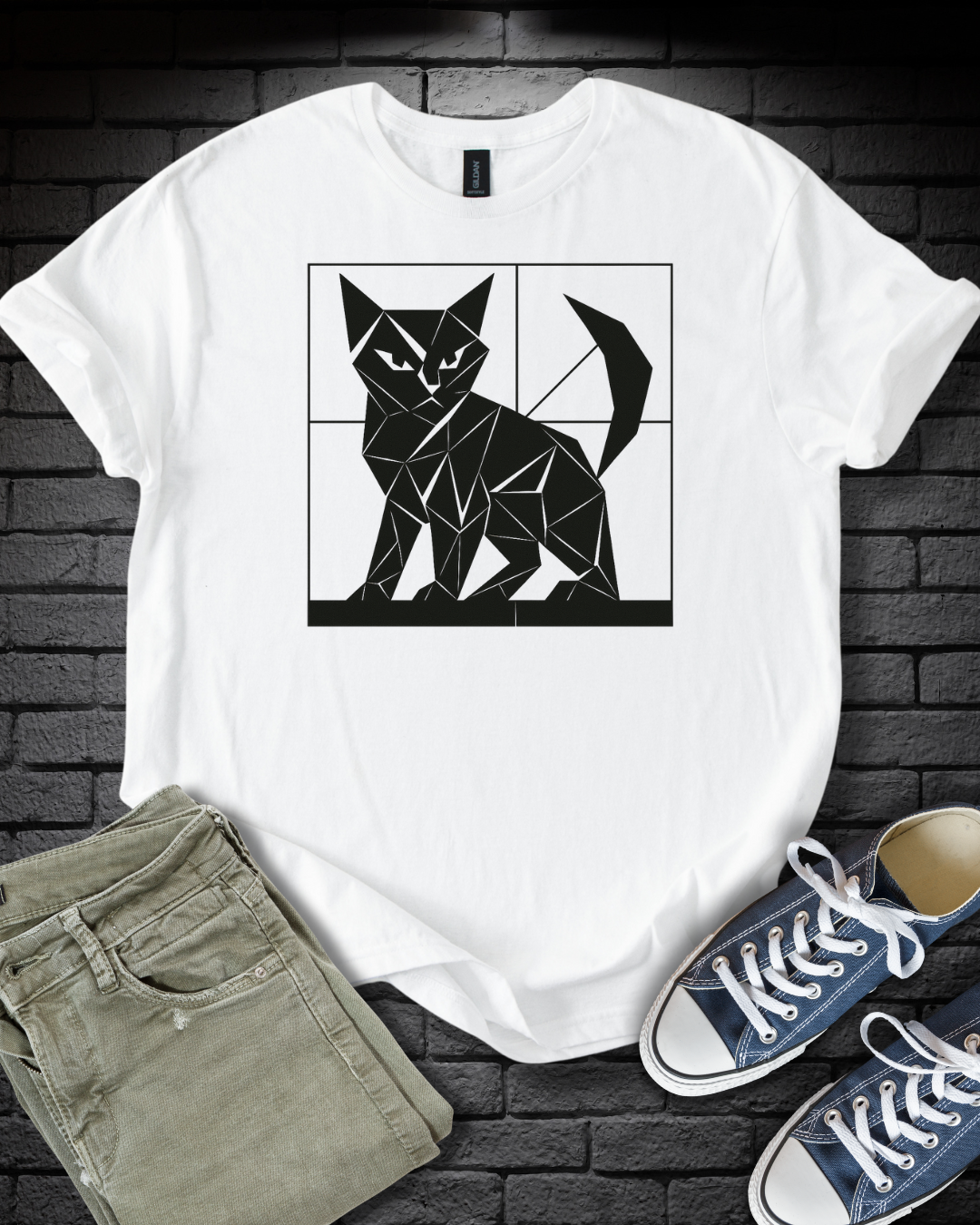 Origami Cat T-Shirt