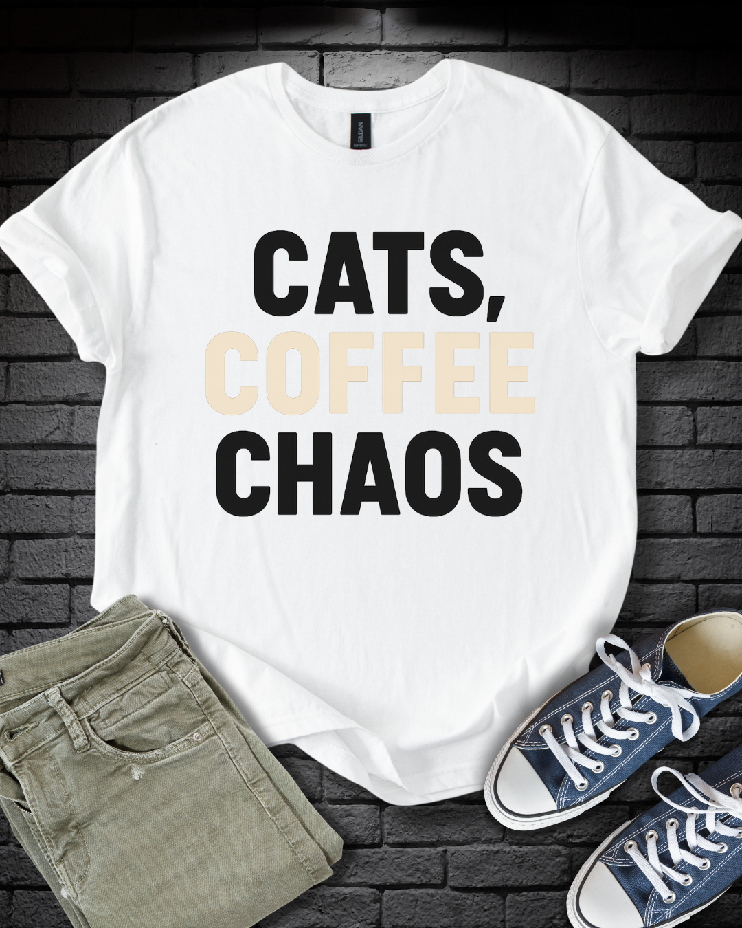 Cats Coffee Chaos T-Shirt