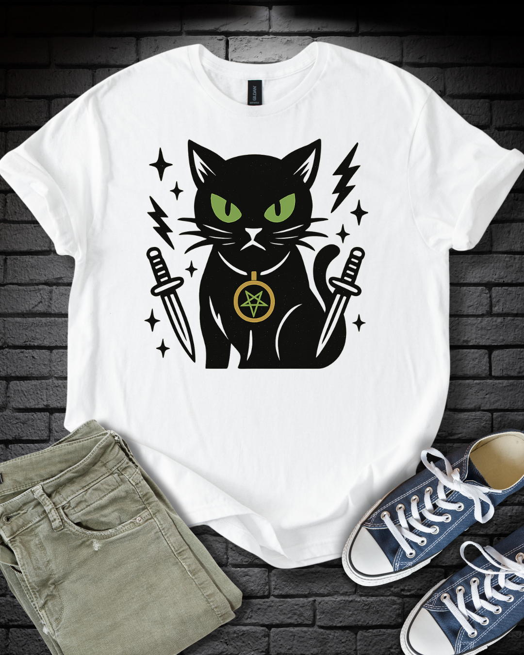 Black Cat Hex T-Shirt