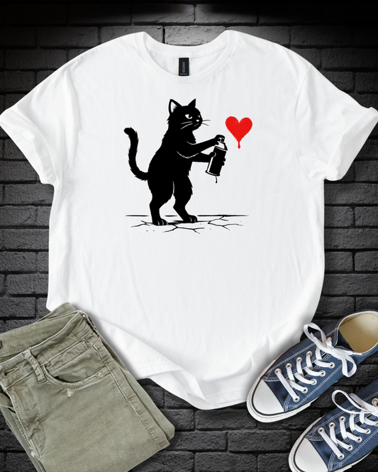 Cat Graffiti Artist T-Shirt