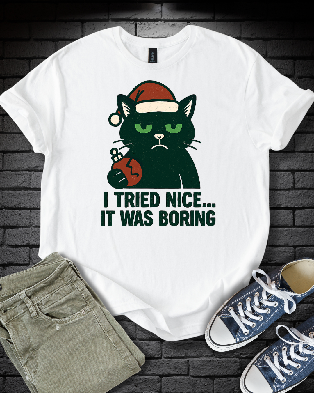 Nice Was Boring Cat T-Shirt