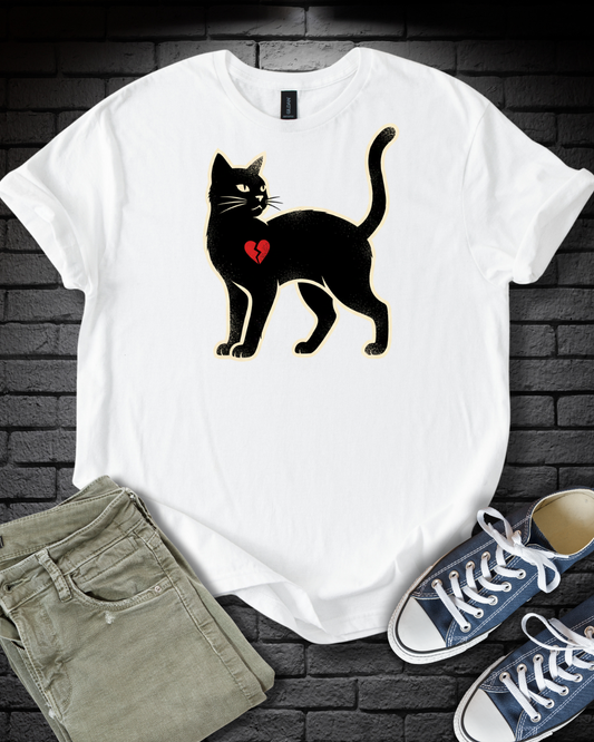 Black Street Cat T-Shirt