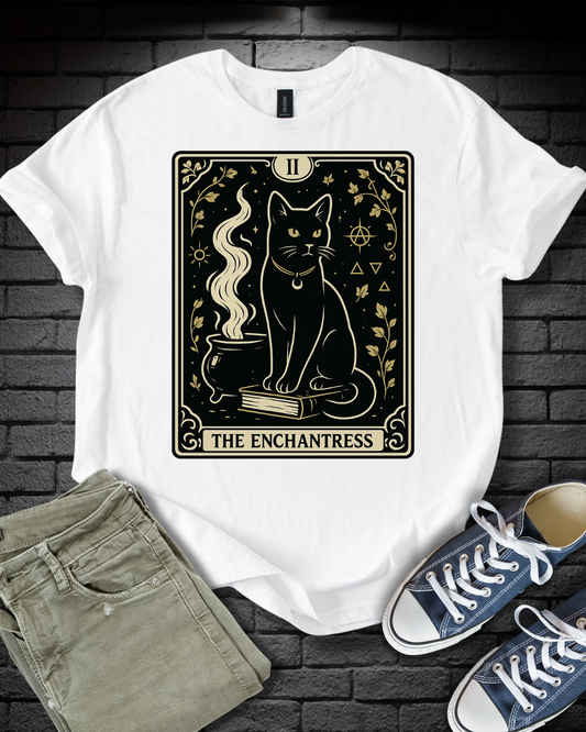 Tarot Enchantress Cat T-Shirt