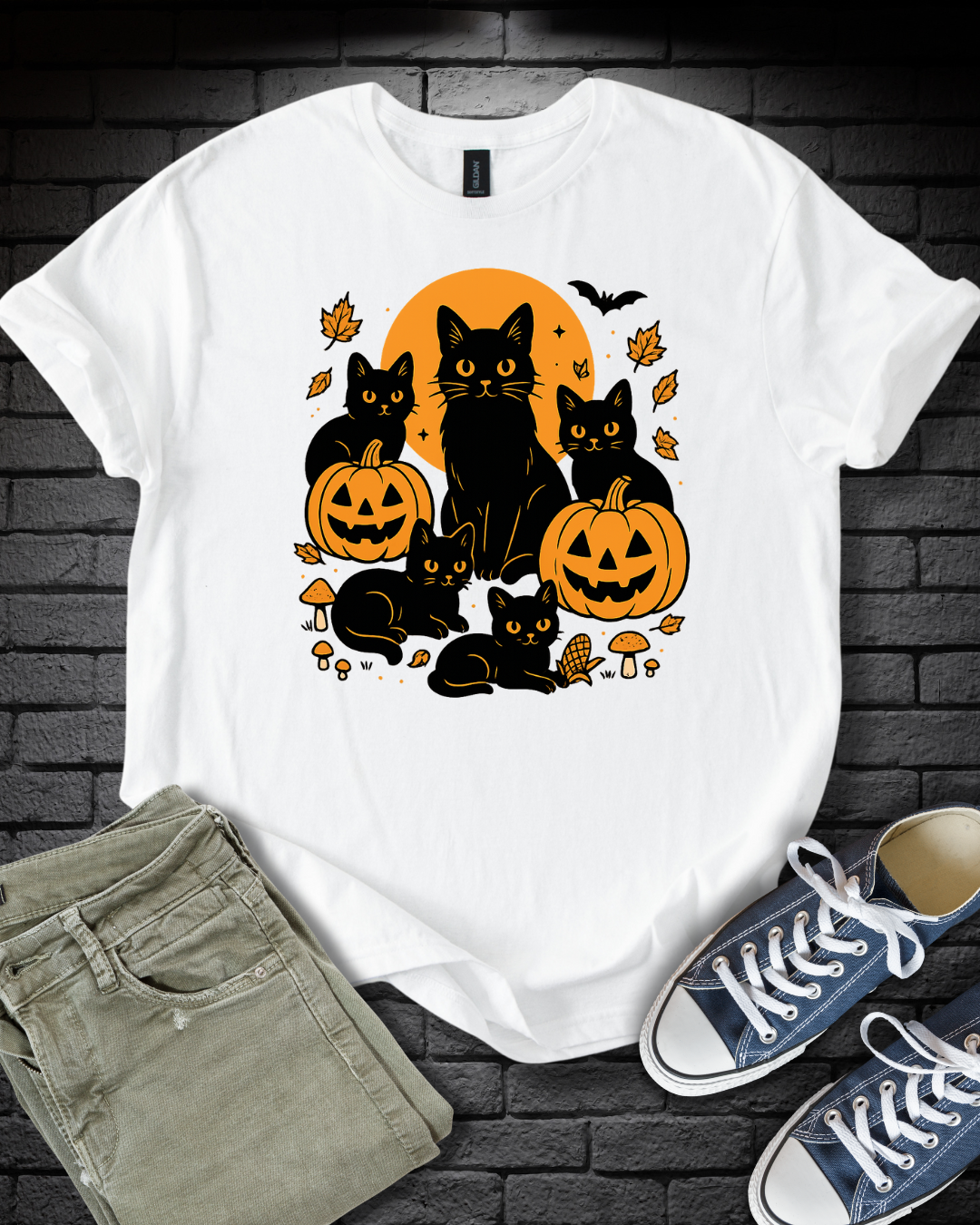 Halloween Cats n' Pumpkins